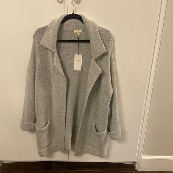 Thread & Supply Jackets & Blazers - Thread and Supply soft cozy sweater jacket heather gray SzM  oversized basic
